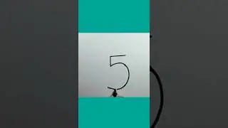 Rabbit Drawing With 5 #shorts