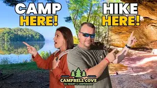 We Hiked One of OHIO'S BEST STATE PARKS & Camped Lakeside at CAMPBELL COVE RV RESORT in Logan!