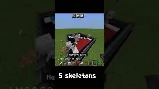 how many skeleton can kill a iron golem?#minecraft #minecraftshorts #shorts