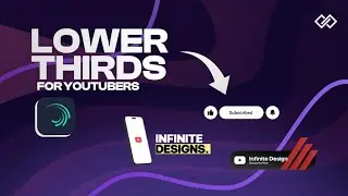 Lower Thirds For Youtubers | Professional lower thirds for alight motion.