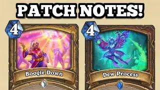 PATCH NOTES! HUGE NERFS to Druid, Paladin, and Rogue! They MURDERED DRUID!
