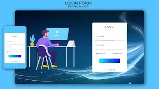 Responsive Animated Login Form Using HTML And CSS  [2020] || Login Form HTML CSS
