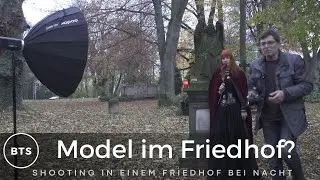 The cemetery photoshoot with model direction isn't really going according to plan.