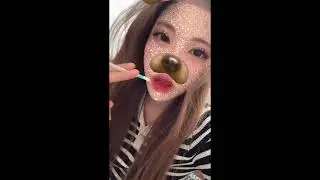 Cute korean girl smoking spitting 4