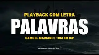 PALAVRAS - LAURIETE | PLAYBACK COM LETRA [ TOM EM D# ( REsus ) ] | erickmessias
