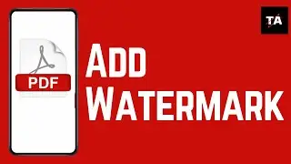 How to Add Watermark in PDF