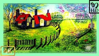 Satisfying Landscape acrylic painting! #shorts #art #short #like #share #trending #satisfying #viral