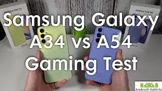 Samsung Galaxy A34 vs A54 Gaming Test (PUBG, COD, Genshin Impact)