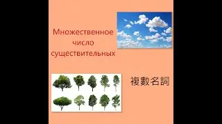 Множественное число существительных 複數名詞