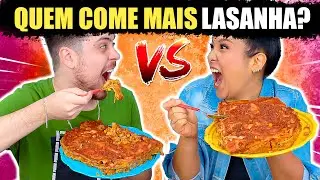 QUEM COME MAIS LASANHA GANHA! Jeru e Cheru