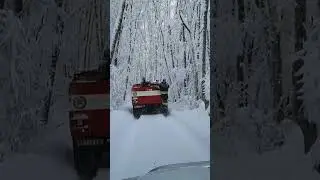 gaz 66 enjoys the snow. voluntary rescue.
