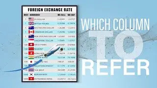 HOW to read the currency exchange board!