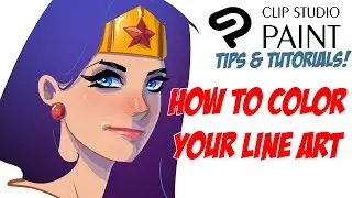 How to color your line art in CLIP STUDIO PAINT 