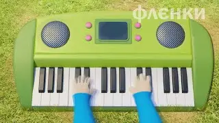 Малыш Барбоскин играет на пианино