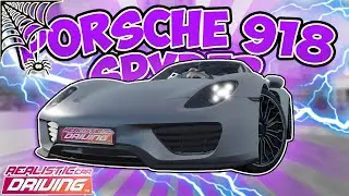 Realistic Car Driving™️| Stuttgart Runner (Porsche 918 Spyder) - Roblox (2024)