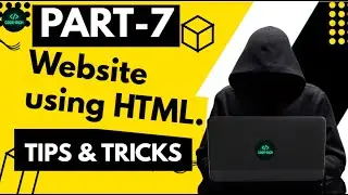 Website using HTML. | Part-7 | 
