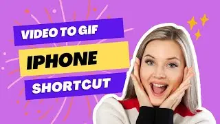 How to convert any videos to GIF in iPhone? | iPhone GIF shortcut widget | iPhone and iOS