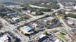 Cary Crossroads Plaza From the Sky