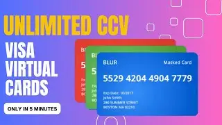 Get free virtual credit card | Bulk CCV | virtual visa cards free