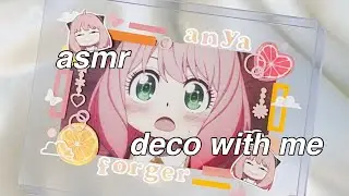 SPY X FAMILY ASMR Toploader Deco with Me ft. Anya #shorts