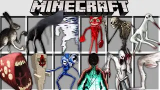 МОД НА ВСЕХ НОВЫХ SCP МОНСТРОВ ТРЕВОРА ХЕНДЕРСОНА В МАЙНКРАФТ БИТВА SIREN HEAD ВСЕ ВИДЫ MINECRAFT