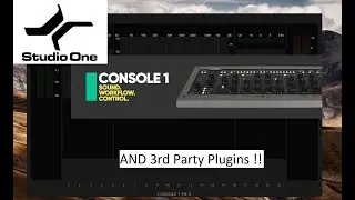 Console 1 with 3rd Party Plugins in Studio one !!