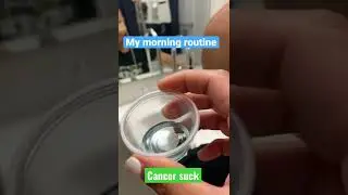 My morning routine #cancersucks #gametimewithjaime #childhoodleukemia￼
