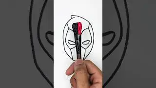 Deadpool Satisfying Paint art with Colors 🎨✨#deadpool #painting #art #satisfyingvideo