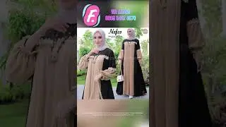 S215 Baju Gamis Ceruty Naviza Dress