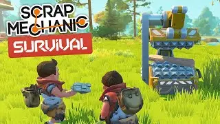 Скрап Механик Выживание. Часть 8 | Дровосеки и рефбот! (Scrap Mechanic Survival)