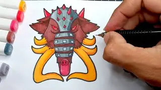 como DESENHAR o MAMUTE de BLOX FRUITS