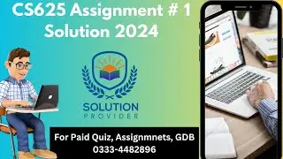 cs625 Assignment 1 Solution Spring 2024 | cs625 Assignment Solution 2024