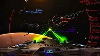 Attacking a very large spaceship - Elite Dangerous