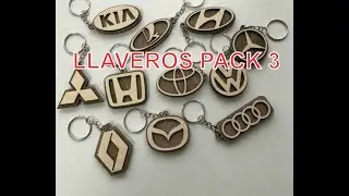 Llaveros pack 3 210 diseños