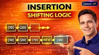 C Programming: Array Insertion & Shifting Logic Explained (Full Code Tutorial)