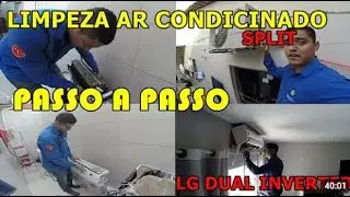 COMO HIGIENIZAR AR CONDICIONADO LG DUAL INVERTER - PASSO A PASSO - LAVANDO TUDO