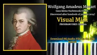 Wolfgang Amadeus Mozart - Ganz kleine Nachtmusik - Visual Midi Piano Keys