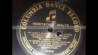Rare 78rpm Record Labels no 71 "Columbia Dance Record" 32376 "Hesitation waltz"