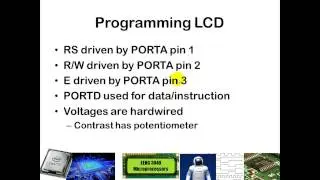 Interfacing a PIC16F887 with an LCD panel
