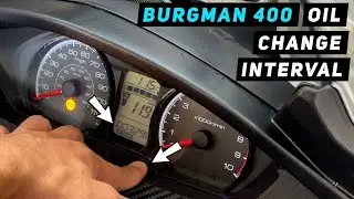 Suzuki Burgman 400: Reset Oil Change Interval - 2017 and newer | Mitch's Scooter Stuff