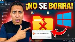 Eliminar Carpeta que no se Deja |  No se pudo encontrar este Elemento