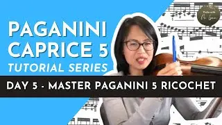 Paganini Caprice No. 5:  Tutorial Series | Day 5 | Lynn Kuo, violin