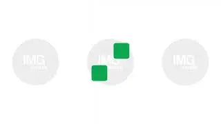 Rounded squares rotation loading animation