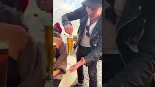 Levtiating a drink with my finger 