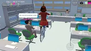 Rinding cycle tour of office| Androing gameplay|Simulator Sakura