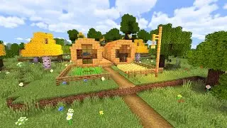 Дом в виде бочек с огородом в майнкрафте. Майнкрафт. Minecraft. 