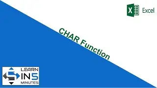 What is Char Function how to use it in Microsoft Excel | Learn in 5 Minutes