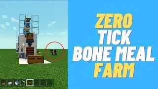 Zero Tick Automatic Bone Meal Farm for Minecraft Bedrock
