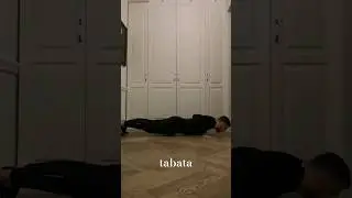 Tabata отжимания с касанием плеч 