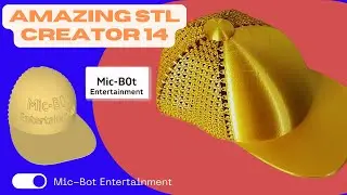 April Designer Feature - Amazing STL Creator 14: Make your own 3D printed custom Baseball Cap App!